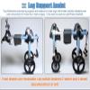 Adjustable Dog Wheelchair for XXL Dogs, 2- and 4-Wheel Mobility Support view 3