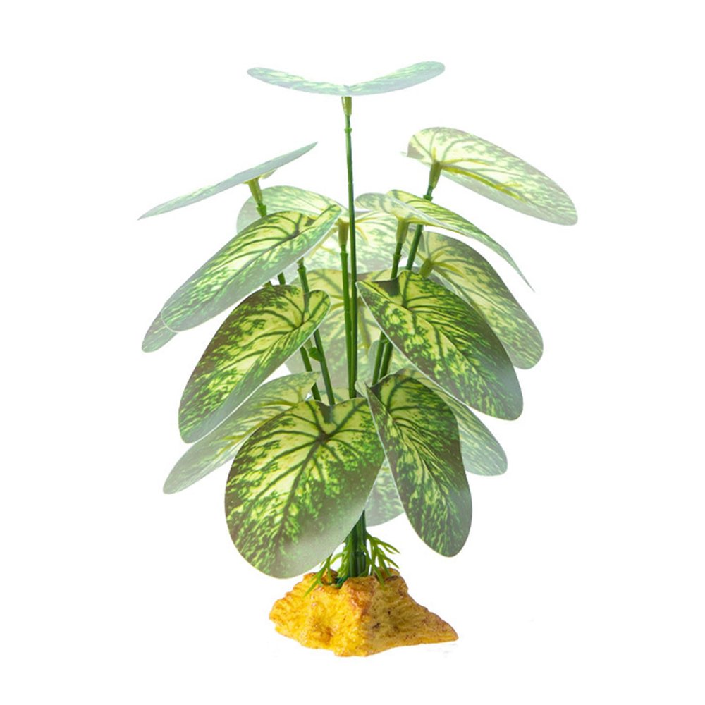 FIRSTXIU Reptile Grass Climbing Plant Decor with Leafy Branch