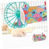 BESTonZON Plush Hamster Tunnel with Hammock and Hideout view 3
