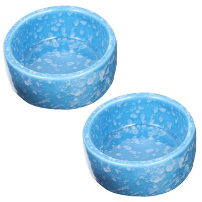 Gatuida Ceramic Bowl for Hamsters and Small Pets - 2 Pack