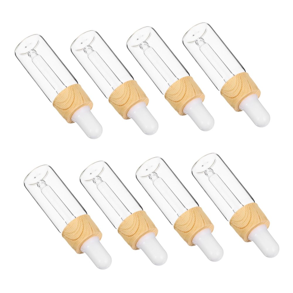 10 ml Glass Dropper Bottles with Pipettes, Refillable for Christmas Parties