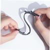 Adjustable Mask Hooks, 6-Pack, PE, Black, for Ear Relief view 3