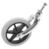 FRCOLOR Wheelchair Front Wheel Fork with Bearing 6 Inch Gray Soft Rubber Replacement Wheel view 1