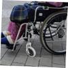 FRCOLOR Wheelchair Front Wheel Fork with Bearing 6 Inch Gray Soft Rubber Replacement Wheel view 4