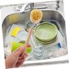 VICASKY 2-Piece Bath Brush Set with Long Wooden Handles, Random Color view 4