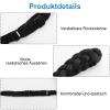 Women's 3-Strand Adjustable Braided Headband, Black view 3