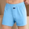 Foweknow Men's Bermuda Sleep Shorts with Elastic Waistband and Pockets view 2