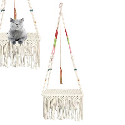 Macramé Cat Swing Bed