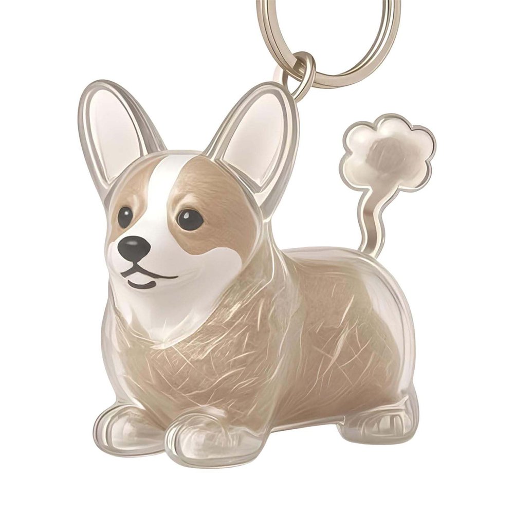 Personalized Pet Hair Keychain