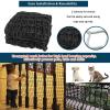 Universal Safety Net, Child Protection Net, Knotless Polyester, Anti-Fall Pet and Cat Net for Balconies, Size: 1 x 4 m, Black view 4