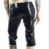 VIYOLI Men's Latex Pants with Zipper, White, L view 2