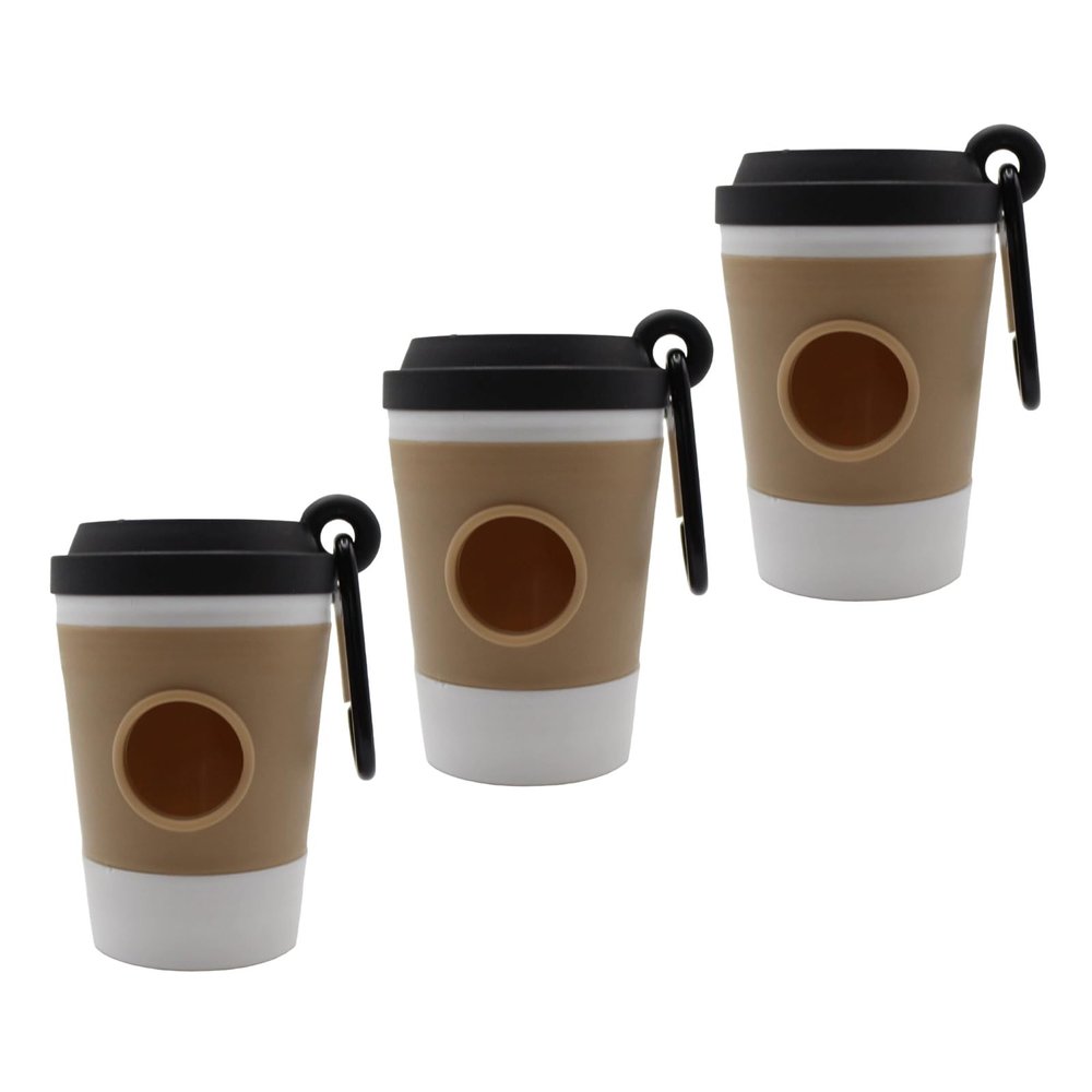 Coffee Cup-Inspired Dog Waste Bag Dispenser