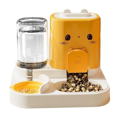Automatic 2-in-1 Food and Water Dispenser for Dogs and Cats
