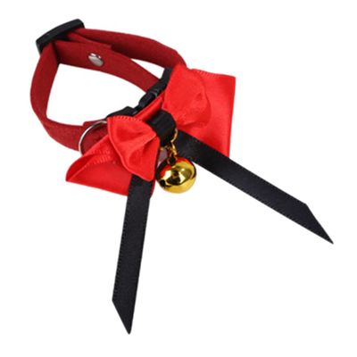 Milisten Adjustable Pet Collar with Red Bow