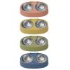 Double Stainless Steel Dog Bowl Set with Stand, 15° Tilted view 2