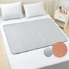 Hearda Washable Non-Slip Incontinence Bed Pad, Waterproof, Breathable, Absorbent, Gray Plaid, 80 x 120 cm view 1