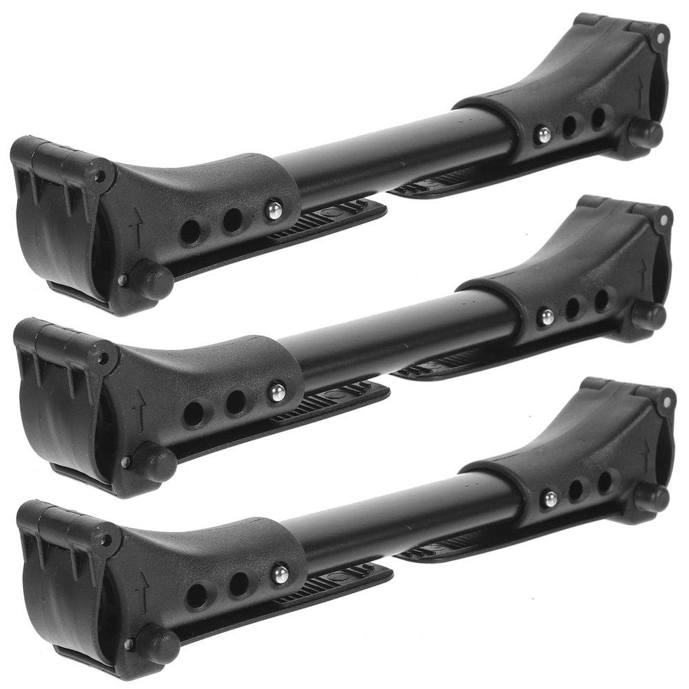 Black Aluminum Universal Stroller Connector, 3-Piece Set