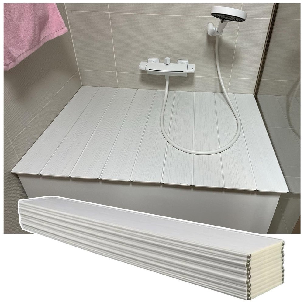 Folding PVC Bathtub Cover, 0.6 cm Thick, 75 x 127 cm