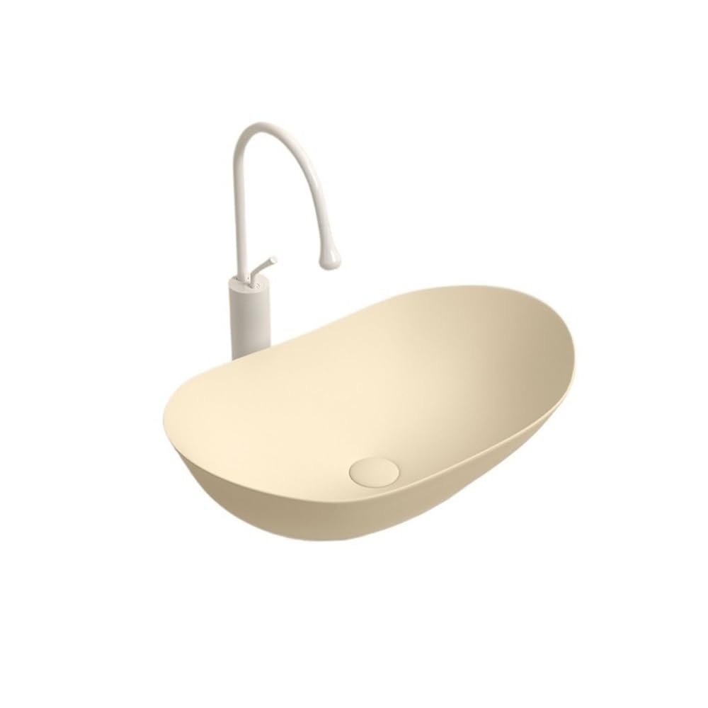 Xumh2024-3 Beige Ceramic Vessel Sink