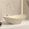 Xumh2024-3 Beige Ceramic Vessel Sink view 3