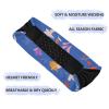 Amooorous Women's Blue Floral Moisture-Wicking Wide Headband view 2