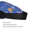Amooorous Women's Blue Floral Moisture-Wicking Wide Headband view 3