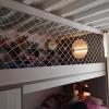 SHAARI White Cotton Safety Net, Soft and Wear-Resistant, for Railings and Balconies (10 cm Mesh, 2.5 x 8 m) view 2