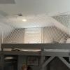 SHAARI White Cotton Safety Net, Soft and Wear-Resistant, for Railings and Balconies (10 cm Mesh, 2.5 x 8 m) view 3