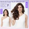 MY-LADY Micro Ring Human Hair Extensions, Black/Balayage, Straight, 40 cm, 50 g, 1 g Each (#01) view 4