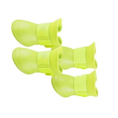 LUCKDANO Dog Shoes, 4pcs Size S Waterproof Rain Boots