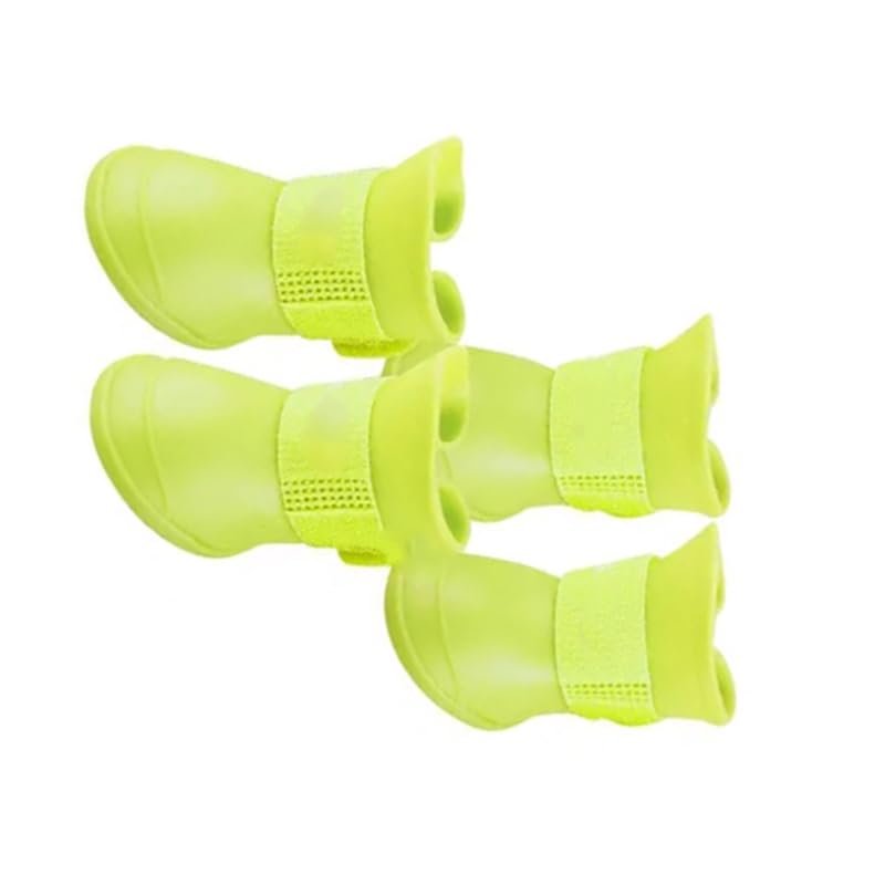 LUCKDANO Dog Shoes, 4pcs Size S Waterproof Rain Boots