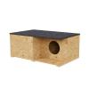 QLS OSB Cat House with Removable Roof, 59 x 37 cm, Brown view 2