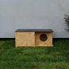 QLS OSB Cat House with Removable Roof, 59 x 37 cm, Brown view 4