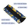 Amooorous Blue and Yellow Summer Lemon Non-Slip Stretch Headband view 2
