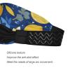 Amooorous Blue and Yellow Summer Lemon Non-Slip Stretch Headband view 3