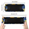 Amooorous Blue and Yellow Summer Lemon Non-Slip Stretch Headband view 4