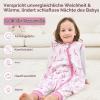 Unnivoll Baby Sleeping Bag with Feet, 1.0 TOG, 2-Pack, Cotton, 100 cm, Purple Leaf view 2