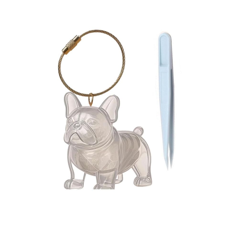Memorial Bottle Keychain for Dog Hair