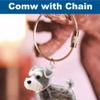 Memorial Bottle Keychain for Dog Hair view 3