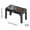 Adjustable Raised Dog Feeding Station with 5 Height Levels view 2