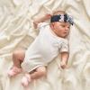 White Butterfly Print Baby Bow Headband view 4