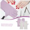 UV Protection Gloves for Nails, 2 Pairs, Chinlon, Fingerless view 2