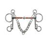 MMYUAK Horse Bit for Training, Snaffle Bit with Curb Chain, 135 mm view 1