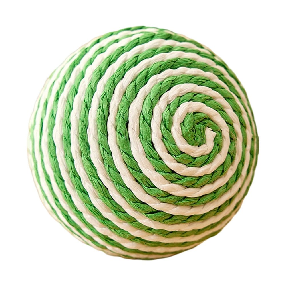 Cat Scratching Ball, Sisal Cat Scratcher with Bell, 8 cm