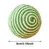 Cat Scratching Ball, Sisal Cat Scratcher with Bell, 8 cm view 3