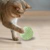 Cat Scratching Ball, Sisal Cat Scratcher with Bell, 8 cm view 4