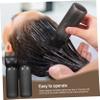 2 Black Applicator Bottles for Hair Dye with Comb Attachments view 2