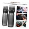 2 Black Applicator Bottles for Hair Dye with Comb Attachments view 3