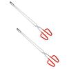 Stainless Steel Trash Picker with Plastic Handle, Red view 1