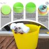 ZXHKZDX Foldable PP Plastic Dog Bathtub with Drain Hole, Blue, 71 x 56 x 54 cm view 3